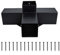 Entgoinggo Kit di staffe per pergola, staffa angolare a 4 vie, resistente, per gazebo da giardino in legno, in metallo, con viti, struttura esterna fai da te, 10 x 10 cm (A)