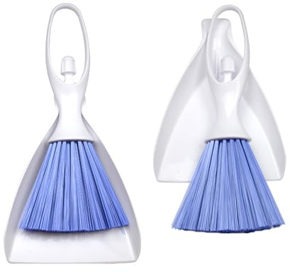 EHDWXVZM 2 Phrases Mini Balais De Nettoyage, Petites Brosses De Nettoyage Et Pellets De Nettoyage, Pelots De Poussière Et Pinceaux À Main, Nettoyant pour Clavier, Balais De Table avec Spatule.