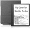 Custodia a libro in tessuto per Amazon Kindle Scribe, con attacco magnetico, elegante custodia protettiva (grigio)