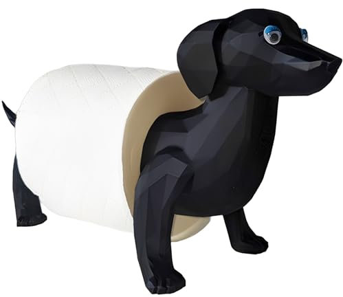 Dog Toilet Roll Holder, Novelty Toilet Roll Holders for Bathroom Decor, Funny Toilet Roll Holder, Unique Item for Dog Lovers Free Standing Tissue Paper Storage