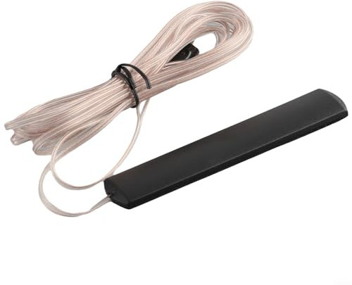 Amplificatore di segnale radio per uso interno antenna FM, guadagno 5 dB, filo di rame puro, compatibile con modelli telescopici