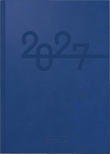 BRUNNEN Buchkalender Mod. 798 2027 | A5, Kunstleder, blau
