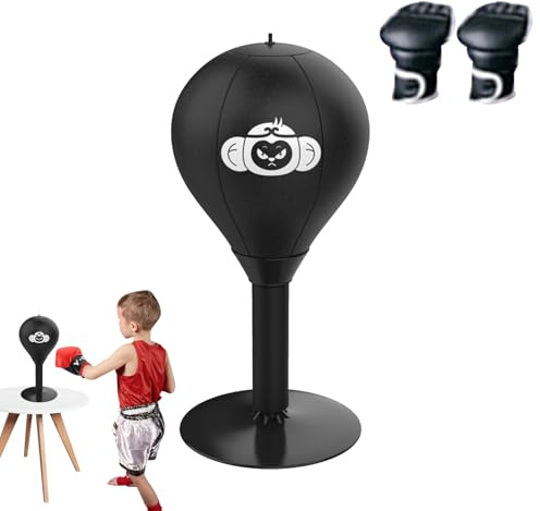 Sac de boxe de bureau, sac de boxe d'aspiration | Boule de détente de table - Boule anti-stress a, boule de bureau pour table et comptoirs