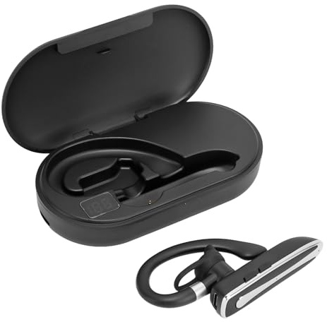 Sonew Headset mit Geräuschunterdrückung, Handmikrofon, Einzelohr-Kopfhörer für Autofahren und Geschäftssport