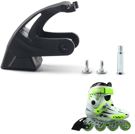 Kiuiom Bremsklotz Für Rollschuhe Mit Rutschfestem,Inliner-Bremse Universal,Ersatzteil Für Inline Skates Und Rollschuhe,Einfach Zu Montieren,3-Teiligem Schraubenset,Für Sichere Kontrolle Beim Skaten