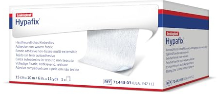 BSN medical - Hypafix, Haftbandage für Verbände, aus porösem und anschmiegsamem TNT, hypoallergen, nicht steril aber sterilisierbar, Maße 15 cm x 10 m, 1 Stück m