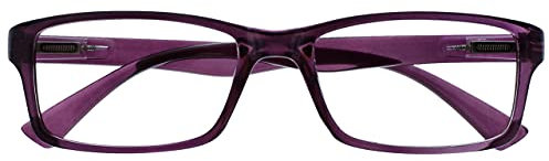 La Société Lunettes De Lecture Pourpre Lecteurs Designer Style Hommes Femmes UVR092P +2,00
