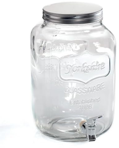Secret de Gourmet - Distributeur de Boisson en Verre Yorkshire 8L Transparent