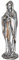 Jugendstil Figur Madonna Statue Silber Skulptur Kirchenfigur Maria wu74504ac Palazzo Exklusiv