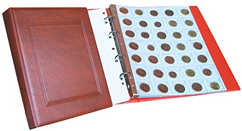 Master Phil Maxi Raccoglitore con Custodia, Completo di 6 Pagine con taschine per Monete