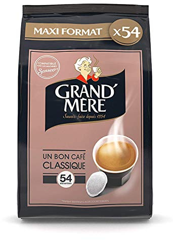 GRAND MERE Café Classique - 270 Soft Pods - Pack of 5 x 54 Capsules