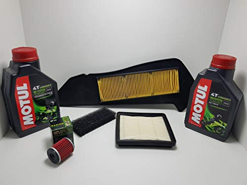 KIT TAGLIANDO COMPLETO OLIO MOTORE 5000 10W40 FILTRI ARIA X MAX 300 2017 2018
