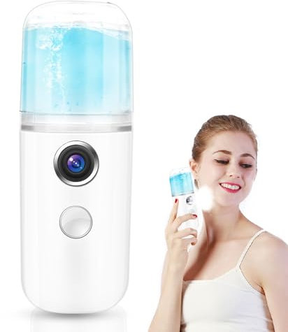 YUYTE Spray Nano Facial, 30 Ml Pulverizadores de Cara de Nano Mini Bruma Facial Hidratante, Atomización USB Moisturizing Mist Handy Sprayer Hidratación Facial Niebla