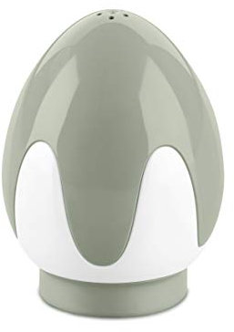 Koziol EIEI Salero y pimentero, Plástico, Algodón Blanco/Verde eucalipto