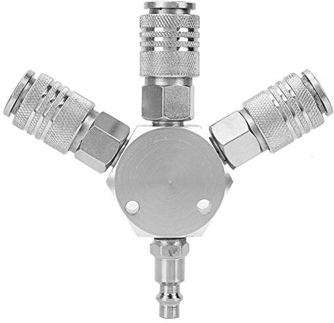 Raccordo adattatore connettore collettore pneumatico per tubo aria a 3 vie Splitter 1/4 '' F-NPT per olio combustibile aria acqua