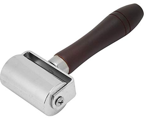 Lederrandwalze, DIY Lederpresse Rolling Wheel Glue Laminierrolle Werkzeug zum Glätten von Leder(60mm / 2.4in)
