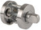 Jigtech Polished/Satin Chrome Round Bathroom Snib Turn & Release