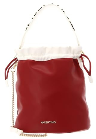 Valentino Schultertasche Umhängetasche Pakita Bucket Bag Rosso/Bianco rot