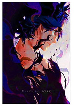 Anime-Poster Black Clover 1 Leinwand Poster Schlafzimmer Dekor Sport Landschaft Büro Zimmer Dekor Geschenk 30 × 45 cm Ungerahmt: