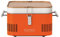 everdure by heston blumenthal Holzkohlegrill CUBE I mobiler Outdoor-Gril in Orange I tragbarer Gourmet-Grill mit porzellanemaillierter Grillwanne I Camping-Grill mit Stauraum & Schneidebrett