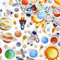 READY 2 LEARN Schaumstoffaufkleber - Weltraum - 152 Stück - Selbstklebende Aufkleber für Kinder - 3D Puffy Planet Aufkleber für Laptops, Gastgeschenke und Basteln