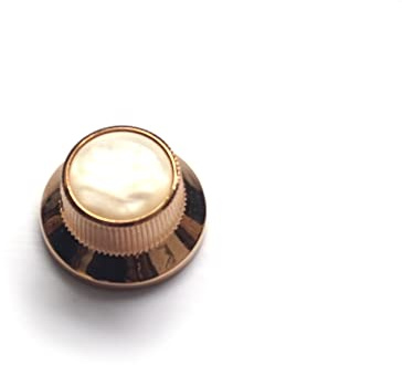 Stratocaster Control Knobs Metal Pearl - Gold