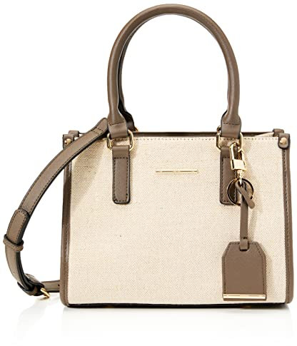 Geox Damen D Ameris Bag, Natural/Dk Taupe, Einheitsgröße EU