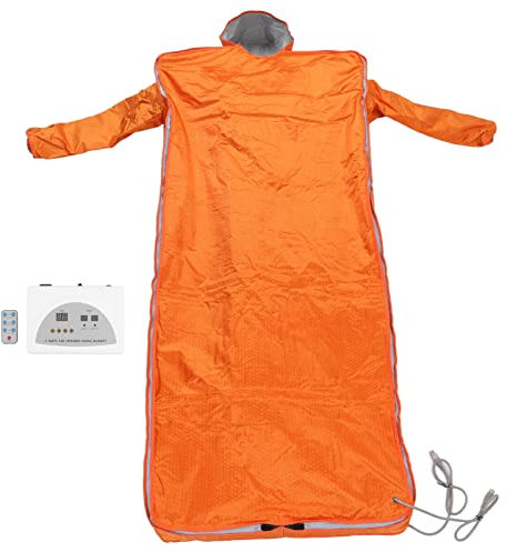 Ferninfrarot-Saunadecke, 650 W Fernbedienung, Schweißdampfdecke, Körper-Schlankheitsdecke mit Hutärmeln für Entgiftung, Gesamtheizung, Spa-Saunadecke für Stress, Schmerzlinderung, Gesundheit,(#1)