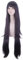 Cosplay Perücke Triple Break schwarz lila langes lockiges Haar unregelmäßige Fransen Damen Anime Perücke