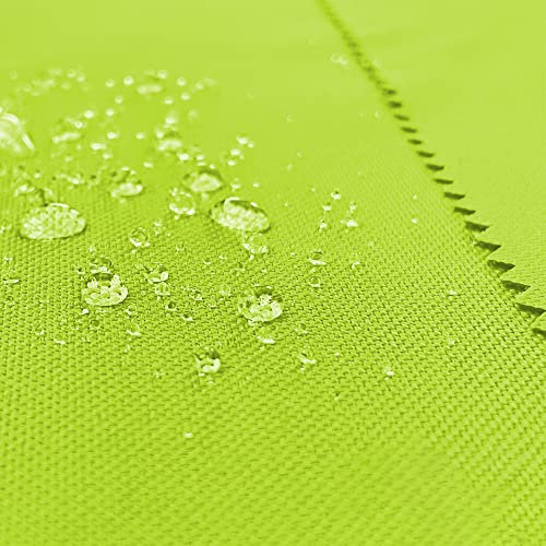 BuBiBag – wasserdichter Polyesterstoff Oxford 600D Markisenstoffe Meterware, Segeltuch Meterware, Kissenbezüge, Reißfest & Pflegeleicht Meterware lfm mit 160cm Breite - Lime