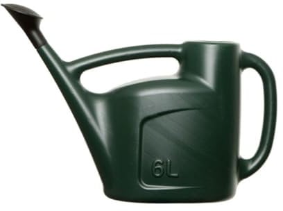 Meown 6L Watering Can | Large Watering Can with Detachable Rose Head | Green | Indoor & Outdoor Plant Watering | Ideal for Any Garden
