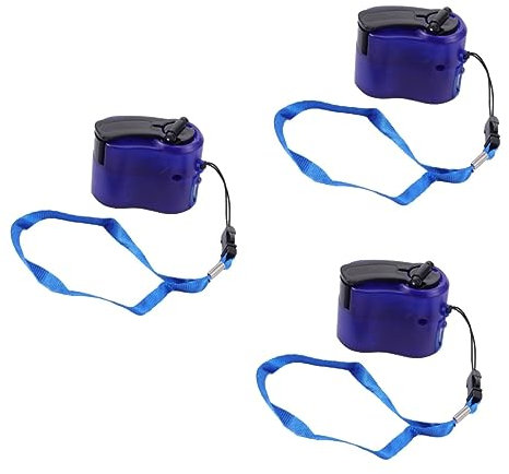 Yardwe 3 Stk Handgenerator Usb-powerbank Für Den Außenbereich Handkurbel Powerbank Outdoor-stromgenerator Handyladegerät Mit Handkurbel Notruf-powerbank Telefon Kunststoffschale Überleben