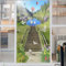 Dekorfolie Wald Fensterfolie Sichtschuzfolie Milchglasfolie Kreise Statisch Haftend Privatsphäre Fensteraufkleber 43x120cm