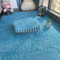 10/20 Pcs Plush Crawling Mat, 30 * 30 cm Plush Foam Floor Mat, Non-slip Soft Interlocking Foam Interlocking Carpet Tiles with Edge for Bedroom and Living Room (10PC Blue)