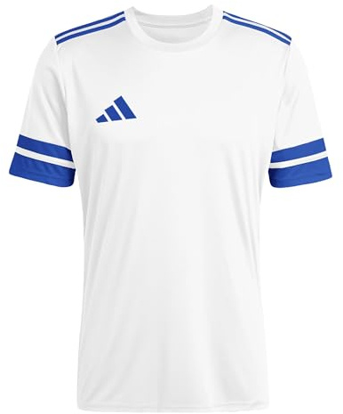 adidas Men's SQUADRA25 Jersey Short Sleeve, White/Royal Blue, S