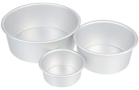 Alipis 3 Stück Kuchenform Mit Festem Boden Pudding Gelee Formen Kuchenformen Zum Backen Dessert Backform Mousse Kuchenform Pudding Herstellungsformen Kuchen Backform Backformen