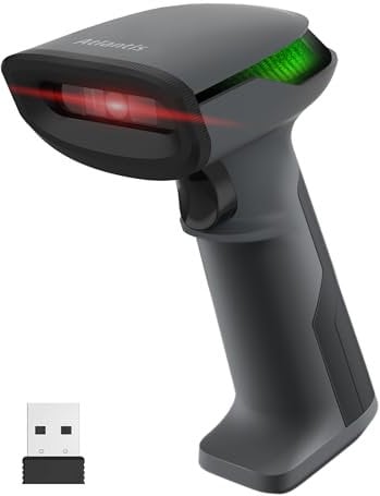 Atlantis A08-LD230P-2D-W Barcode-Scanner Wireless 1D und 2D Optical Prof (640x480), 60 fps, liest von Smartphone und Display, pharmazeutischer Code, USB-Anschluss, Kurzanleitung