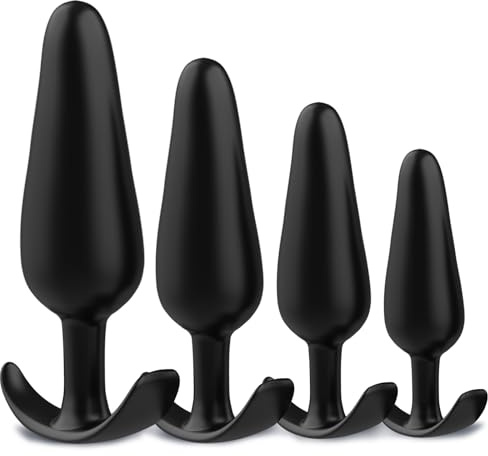 Plug Anal Sex Toýs Femme Silicone Gode, 4PCS Plug Anus Sex Toýs Couple Clitoridien Plugs Anals Godemichés Sex Toys Anals Plug Homme Anus Femme Debutante Plug Anale,Extenseur Sextoyse Couple Plaisir