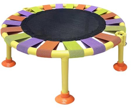 Mini-Rebounder - Klappbares Mini-Trainingstrampolin, Indoor-Sprungtuch | Freizeit-Minitrampolin Mit 75 Kg Tragkraft Und Runden Spitzen, Fitnesstrampolin Zum Spielen Und Trainieren