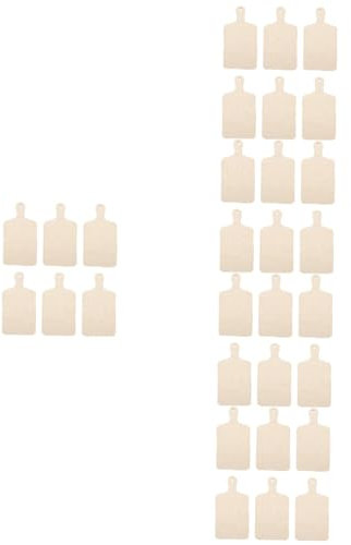 SEWACC 30 Pz tagliere di legno fai da te tagliere decorativo mini tagliere per formaggi vassoio bomboniere doodle torta vassoi per il pane piatti per servire il pane multistrato di pioppo