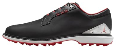 Jordan ADG 5 Golf Shoes (FQ6642-003, Black/Cool Grey/White), Black/Metallic Silver/Blue Tint/Fire Red, 8 UK