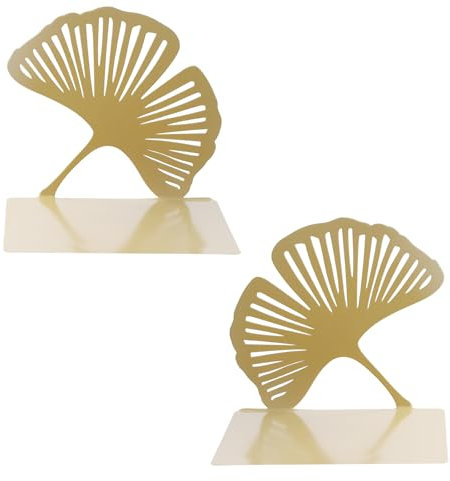 1 Paire Serre-Livres en Métal, Presse-Livres, Bloc Livre pour Étagère, Bookends, Cale Livre, Base Antidérapante pour Bureau, École, Domicile (Or)