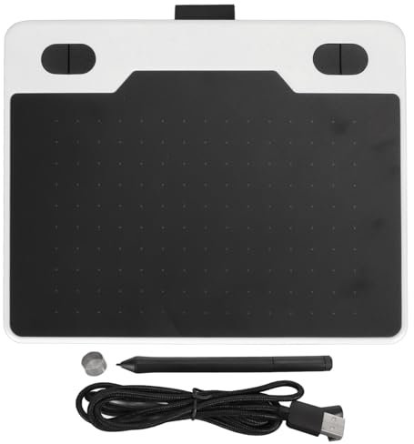 Tableta de Dibujo gráfico Vomeko, Tableta de Arte Digital, 8192 Niveles de presión 233PPS 5080LPI Teclas Personalizables Tableta de Arte Digital para enseñar Trabajo