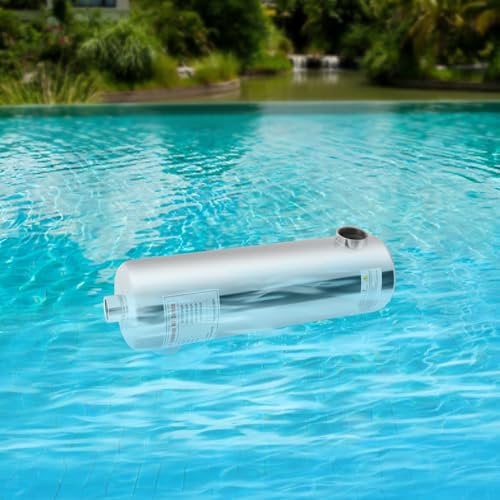 LIAIZE Schwimmbad Wärmetauscher, 60KW Edelstahl Schwimmbadwärmetauscher, 250 L/Min Schwimmbadheizung, Poolwärmetauscher Pool-Heizung für Schwimmbäder, Whirlpools, Wannenheizungen