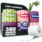 Lot de 12 rouleaux de papier toilette en bambou, 3 plis, solides et doux, sans produits chimiques et hypoallergénique, sans danger pour les septiques, sans PFAS, sans arbres, très grands rouleaux
