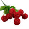 Ramo de Hortensias de Seda Artificial, 9 Cabezas, Boda, Fiesta, Decoración del Hogar, Arreglo Floral de 38 cm de Sltura (rojo grande)