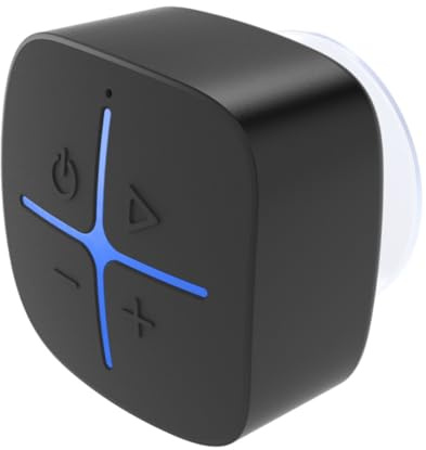 NUOBESTY Mini Enceinte Étanche pour Salle De Bain sans Fil avec Ventouse pour Intérieur