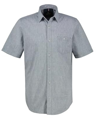 LERROS - Herren Kurzarm Hemd, (2542008), Größe:L, Farbe:Crispy Blue (443)