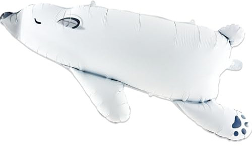 Ovanda XXL Eisbär Folienballon, Bär Geburtstagsdeko, Bären Luftballons, Tiere Ballons, Helium Ballon,Bären Luftballon Geburtstagsdeko,Eisbär Geburtstagsdekorationen,für Baby Shower Jungen Mädchen Deko