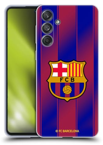 Head Case Designs Offizielle FC Barcelona Home 2025/26 Wappen-Set Gel Handyhülle [Militärischer Schutzgrad] Kompatibel mit Samsung Galaxy M55 5G